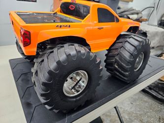 RTR Traxxas Emaxx electric RC truck with huge Jumbo Kong tires