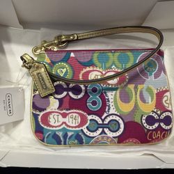 Coach - Colorful Wristlet - New With Tag  