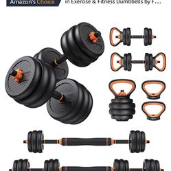 Adjustable Weights Dumbbell Barbell 