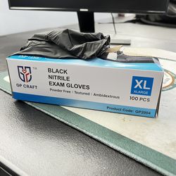 Black Nitrile Gloves