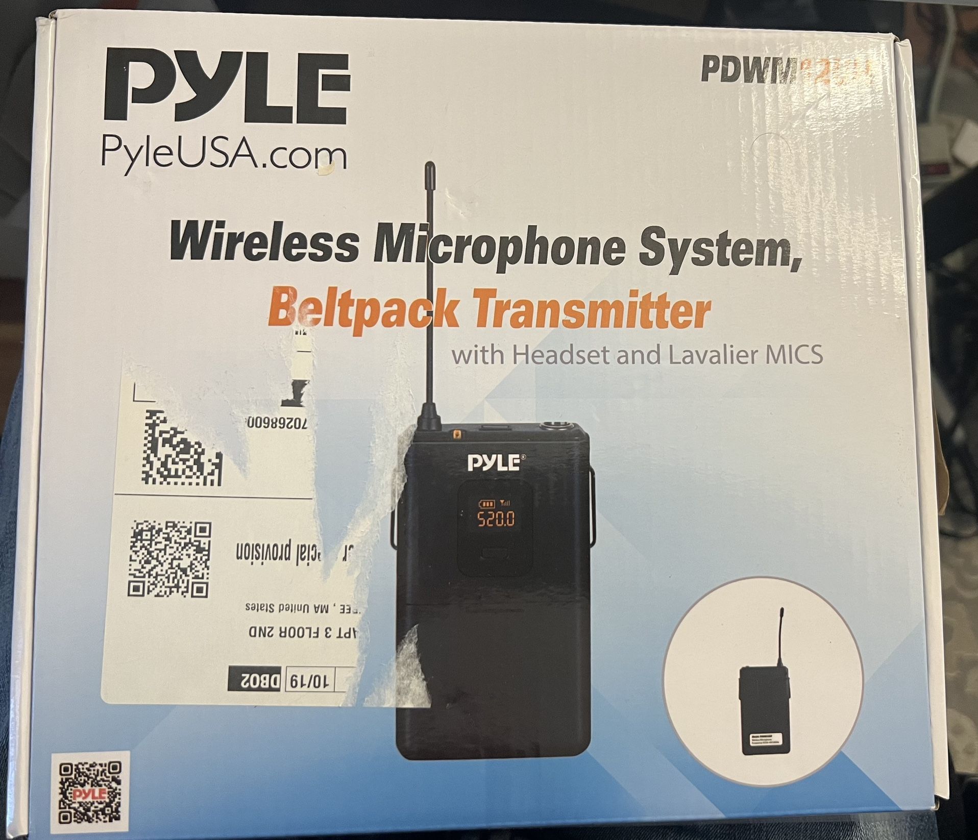 Pyle Lavalier Wireless Microphone System