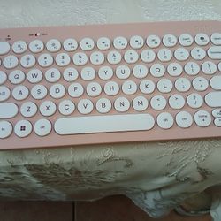 Pink Wireless Keyboard