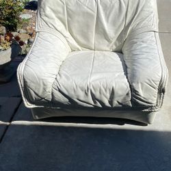 White Leather Chair