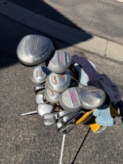 Mixed Womens Golf Club Set with Stand Bag
