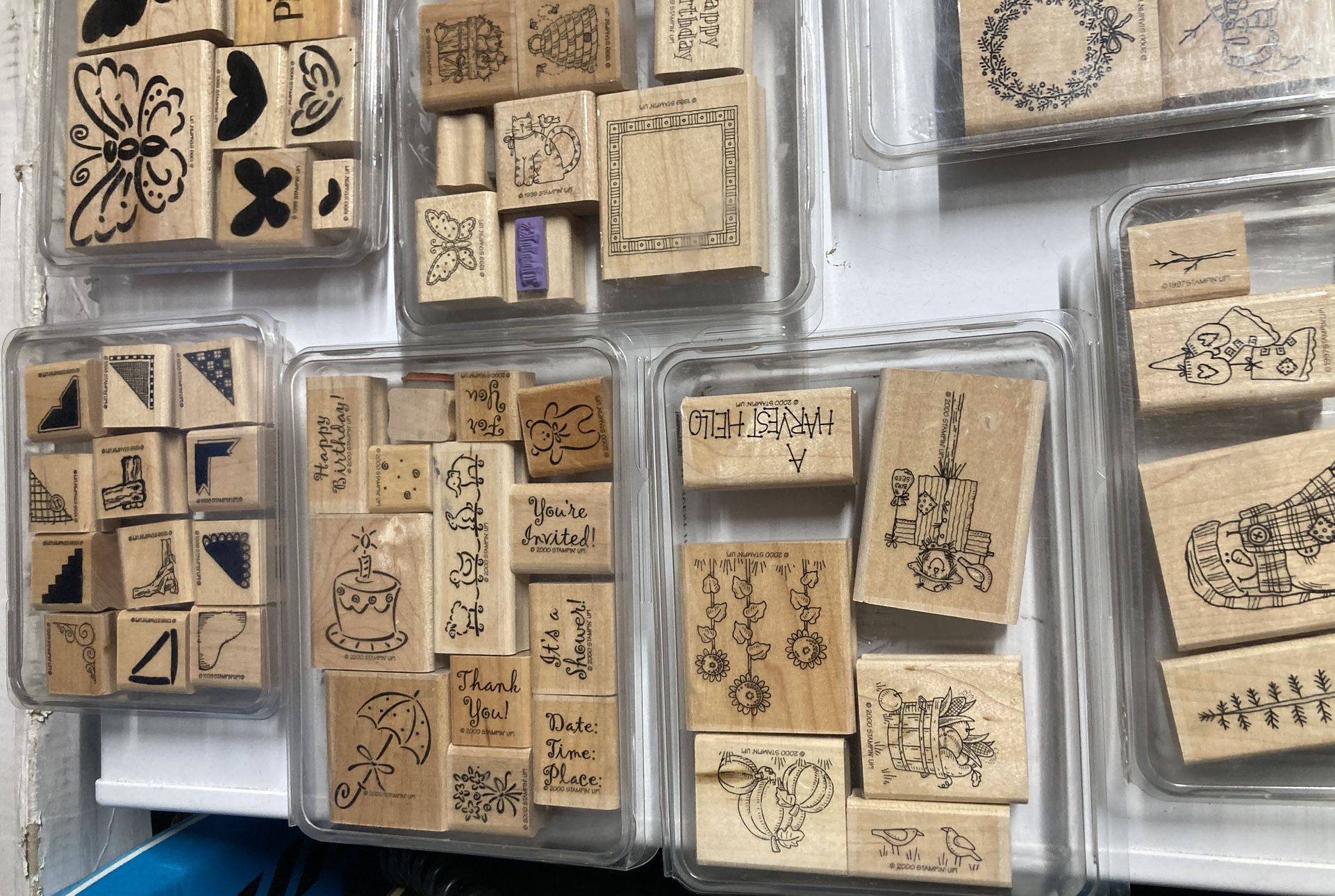 Rubber Stamps. Christmas Stamps .