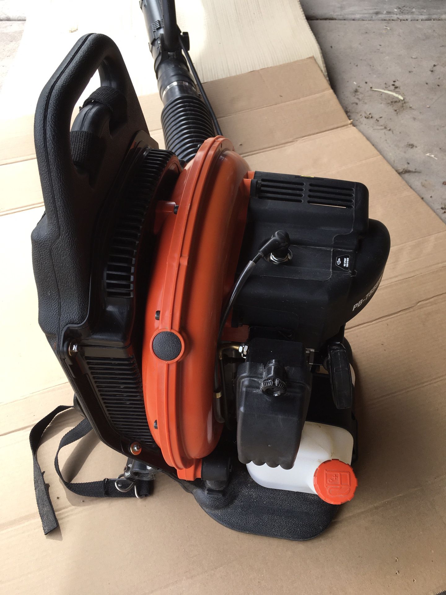  ECHO PB-755ST 233 MPH 651 CFM 63.3cc Gas 2-Stroke Cycle Backpack Leaf Blower with Tube Throttle