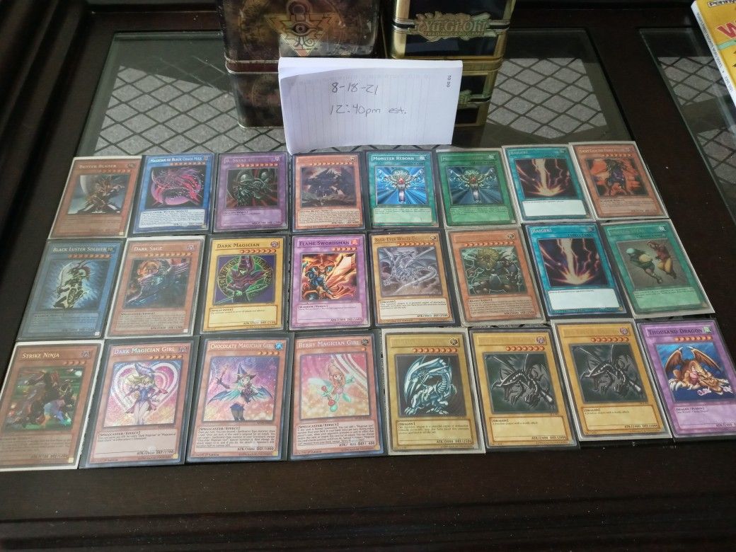 Vintage Yugioh Cards. Great Condition