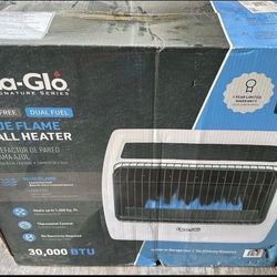 Dyna-Glo 30000-BTU Indoor Vent-Free Duel Fuel Heater Blue Flame NG or Propane