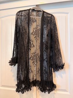 Black Lace Cardigan