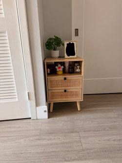 LED Night Stand for Bedroom with USB Ports
