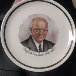 Vintage Dwight D Eisenhower Commemorative Plate