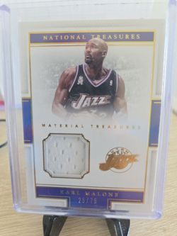 Jazz  Karl  Malone   Jersey  Card