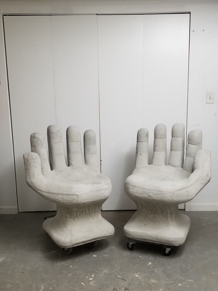 Concrete online hand chair