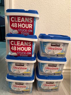 Kirkland Signature UltraShine Dishwasher Detergent Pacs Lemon Citrus
