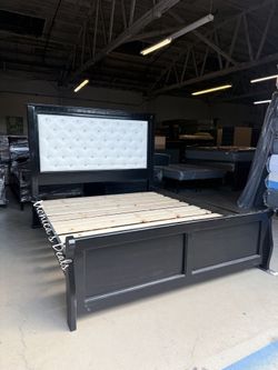 Cal King or King Solid Wood Bed Frame $740