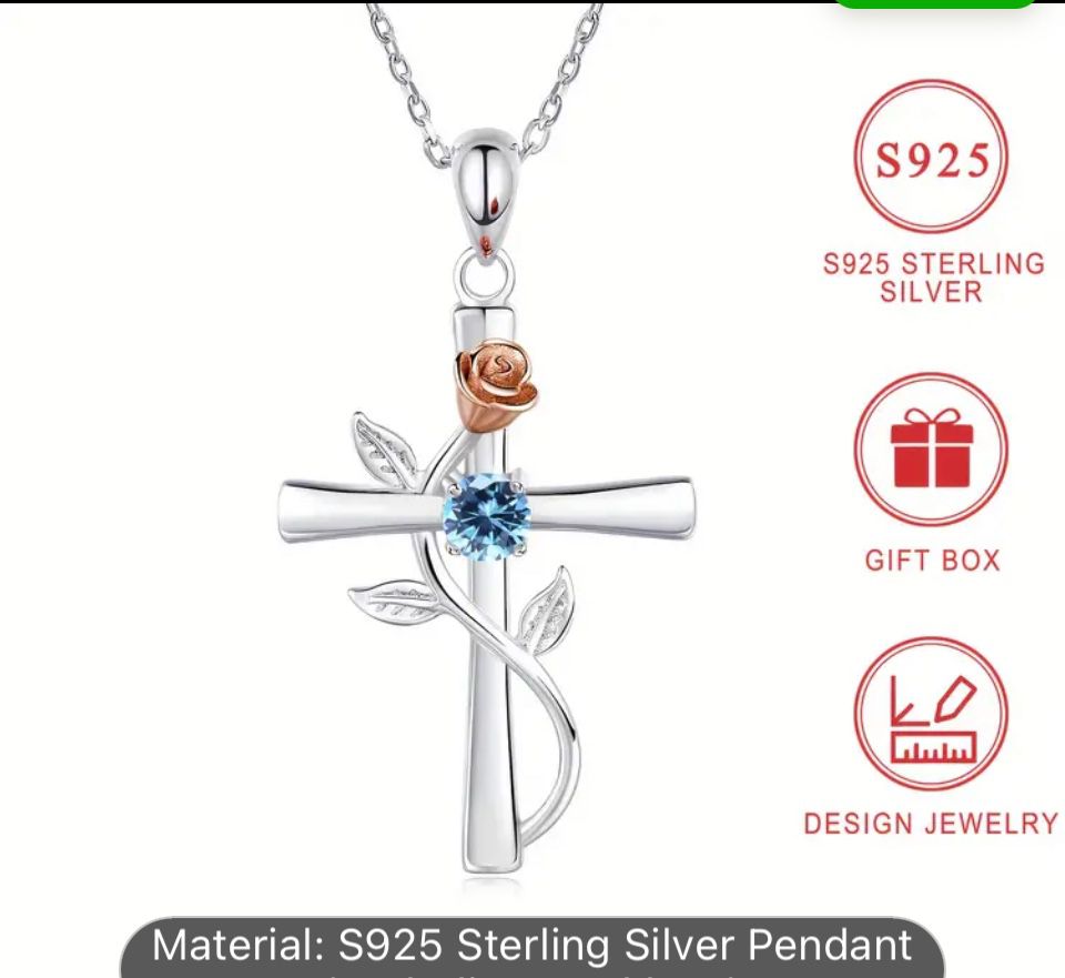 925 Sterling Silver Religious Cross For Women