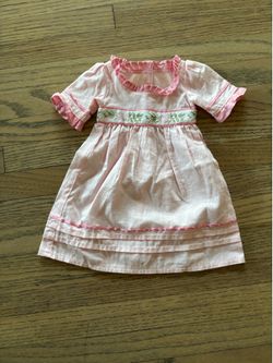 American Girl Caroline Meet Pink dress