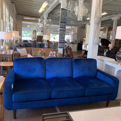 Mod Royal Blue Sofa