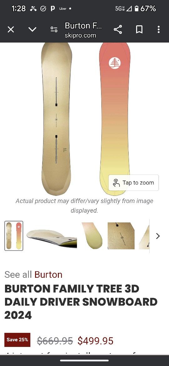 BURTON FAMILY TREE 3D DAILY DRIVER 159 Cm SNOWBOARD 2024

w/ BURTON CARTEL EST BINDINGS