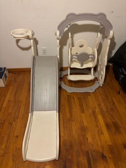 Toddler Indoor/Outdoor Slide and Swing Set