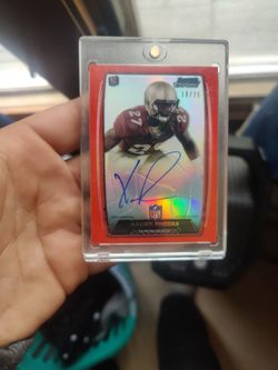 Xavier Rhodes Red Refractor Autograph Rookie Card 