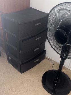 4 drawer wide plastic drawers
