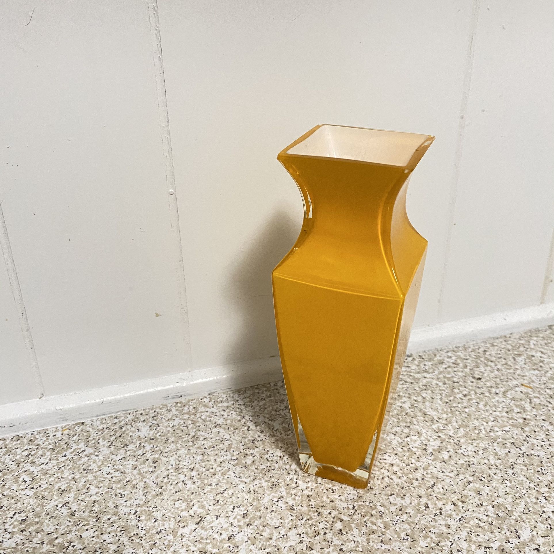 Orange Glass Vase