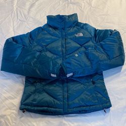 North Face Women’s Teal Jacket Size X-Small 