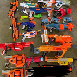 25 Nerf Guns And More 