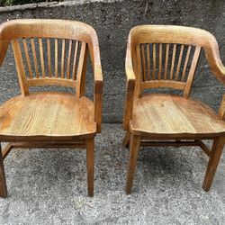 Mission Solid Oak Chairs 2