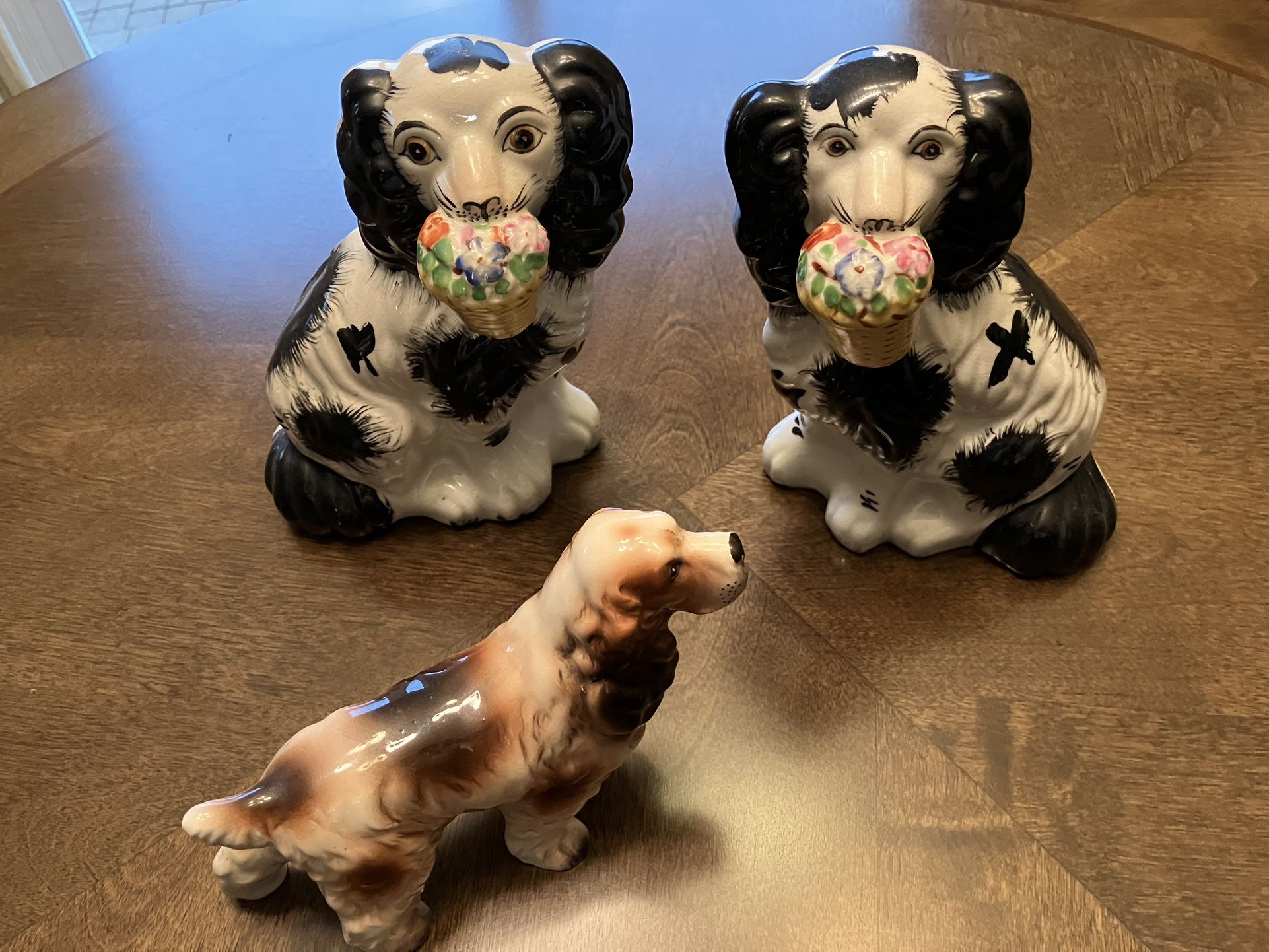 3 Ceramic Dogs