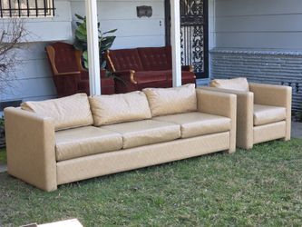 ✨ Mid-Century Modern Sofa & Armchair Set ✨
