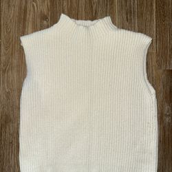 Princess Polly Cream Sweater Knit Vest Top