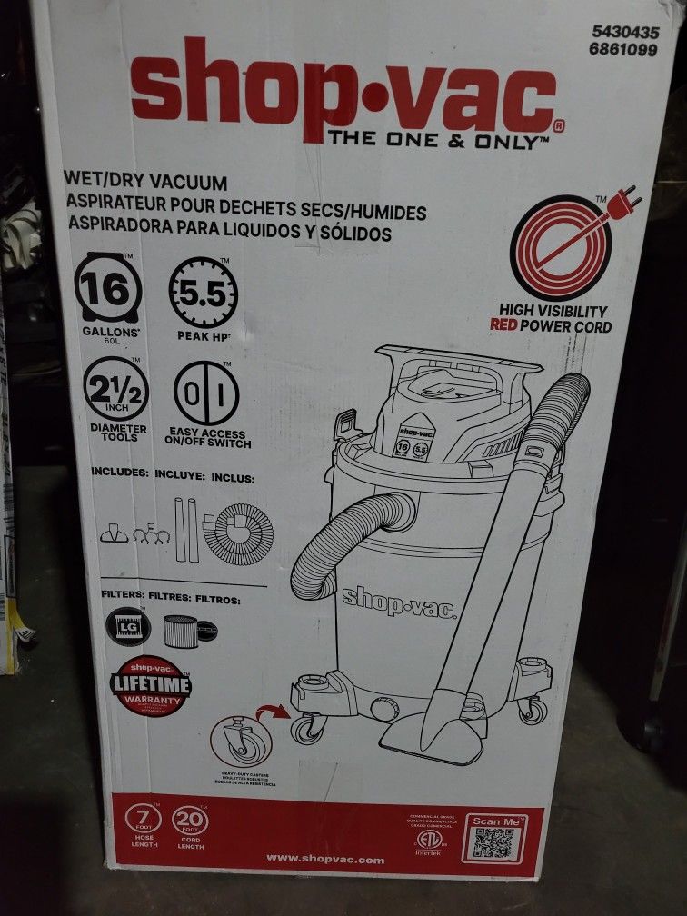 Shop Vac Vacuum/ Aspiradora