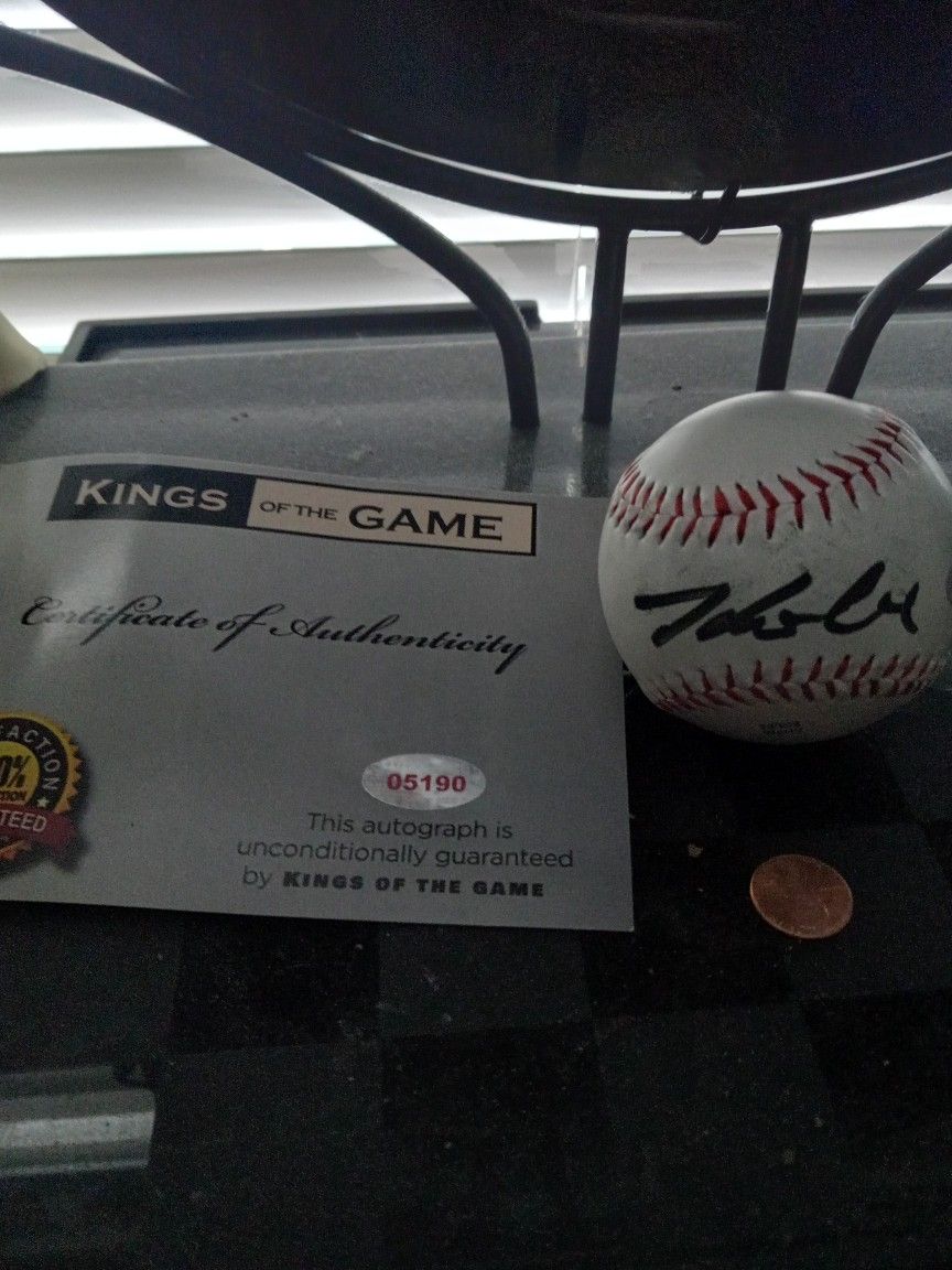 Kobe Bryant Signed Baseball