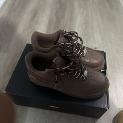 supreme brown af1s size 7