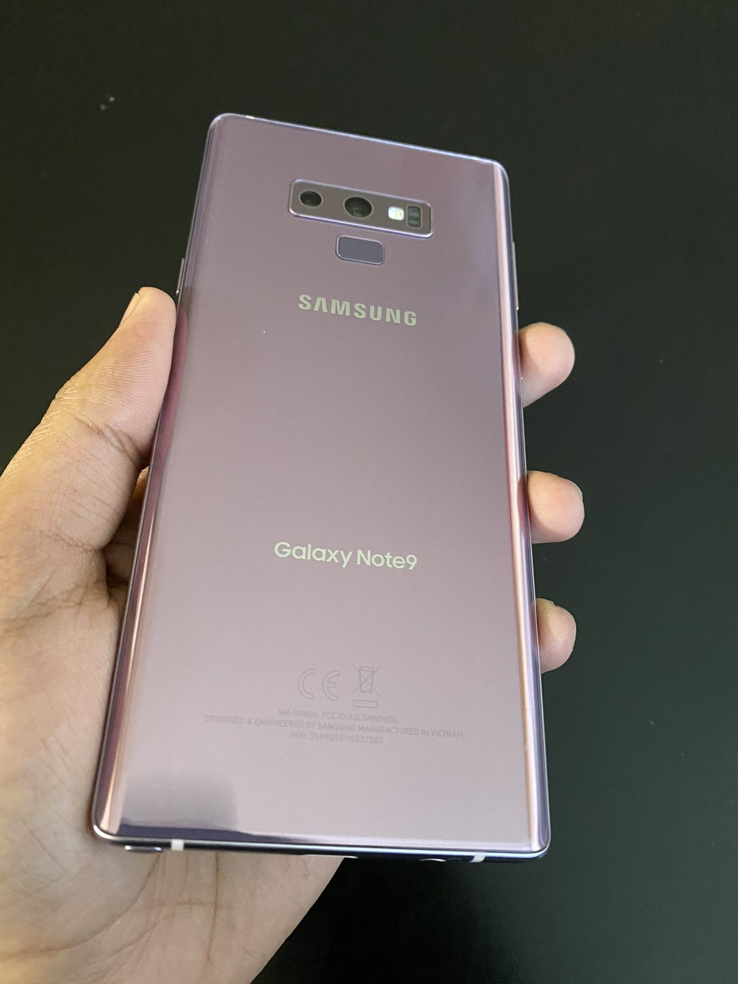 Samsung Galaxy Note 9, Purple, Unlocked, Excellent Condition, clean IMEI, 128 GBs
