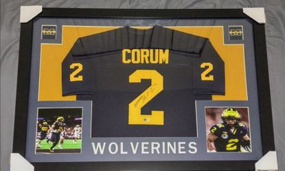 Custom Framed Jersey Hand-Signed by Blake Corum