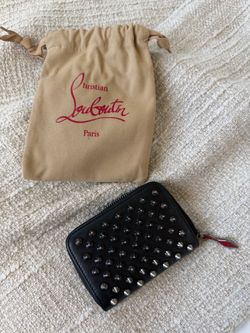 Christian Louboutin Black Studded Wallet