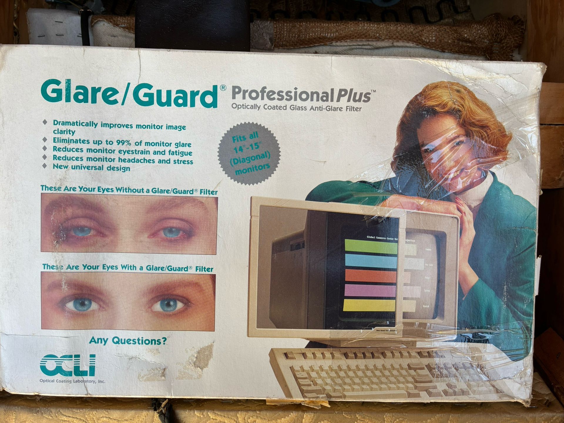 Retro Computer Monitor Glare Cover