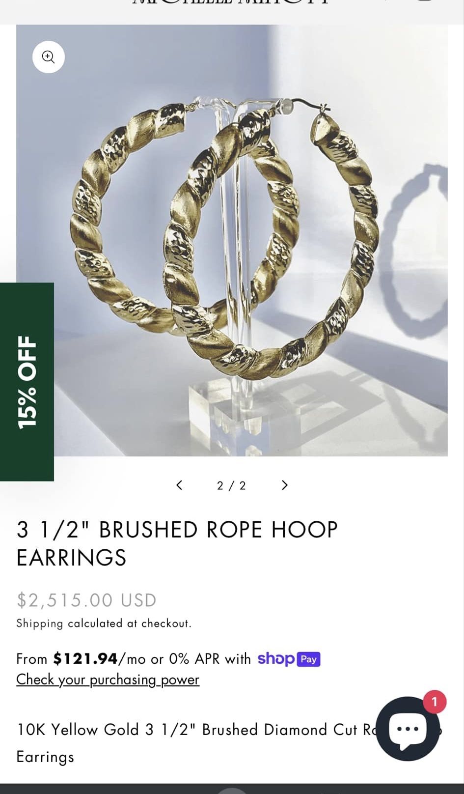 10k Gold Extra Large Hoop Earrings