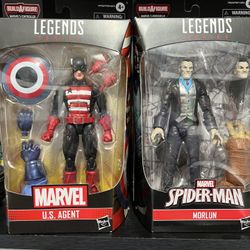 2 Marvel Legends Spider Man Captain America 
