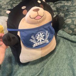 Black Mochishiba Shiba Inu Dog 15" Plush New With Tag