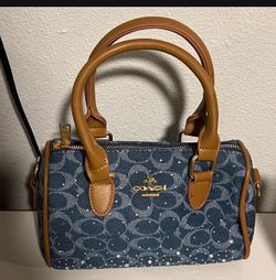 Coach denim purse
