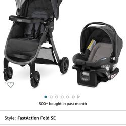 unopened car seat and stroller 
