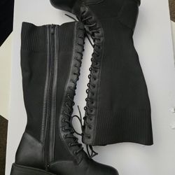 Torrid Women's Knee High Combat Boots Size 8.5 Wide