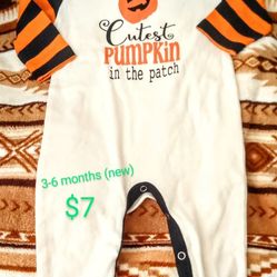Infant Sleeper 🎃/ Pumpkin patch Sleeper. Perfect For Halloween Or A Visit To The Pumpkin Patch. 