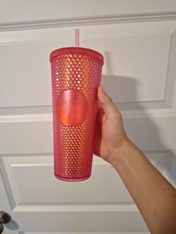 Starbucks pink studded tumbler