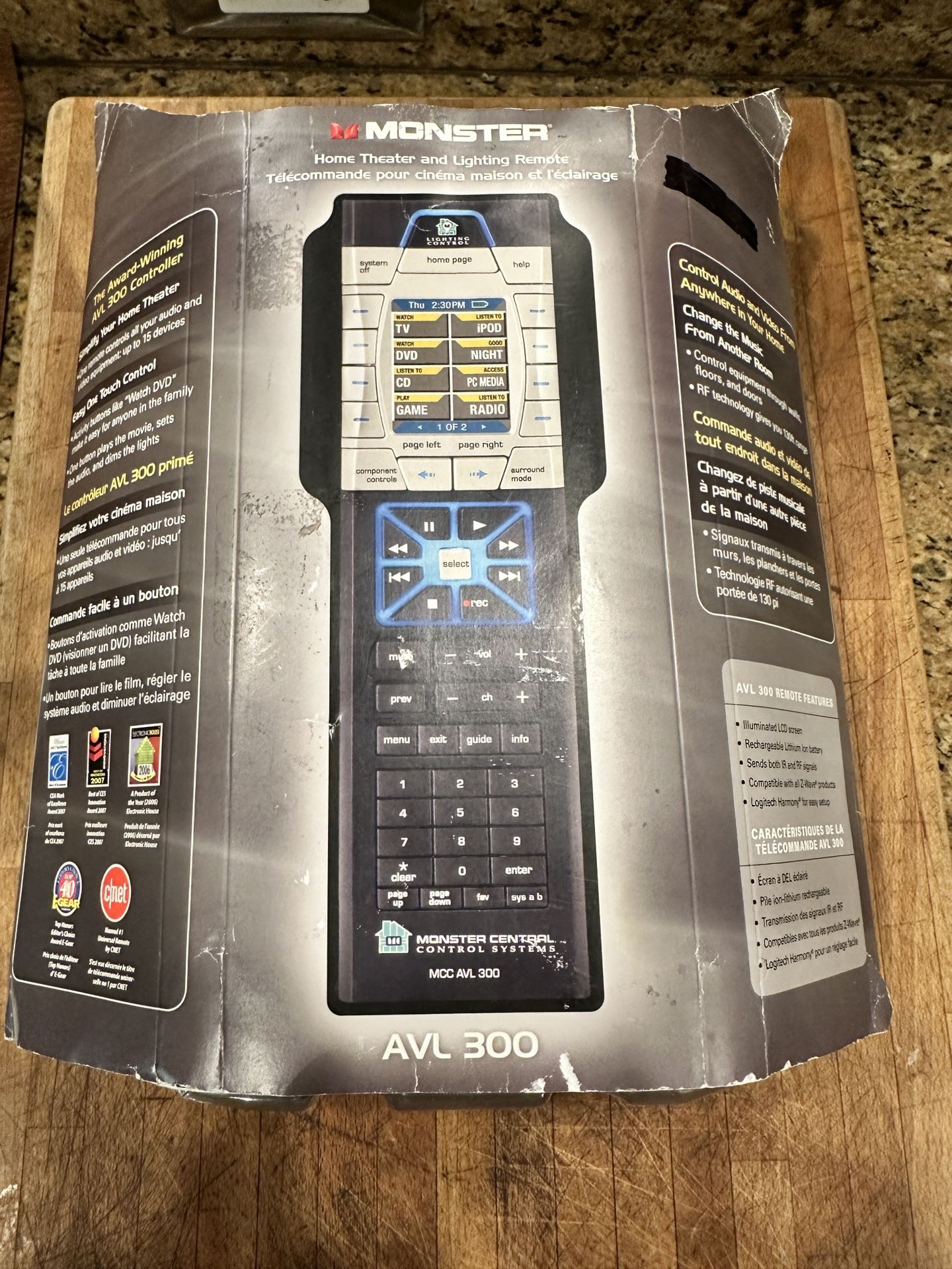 Monster AVL300 Home Theater and Lighting Remote Control