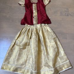 New Traditional Kerala Girls Pattupavada and blouse